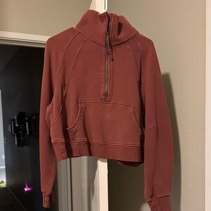 Lululemon Half-Zip Funnel Neck Scuba (M/L)